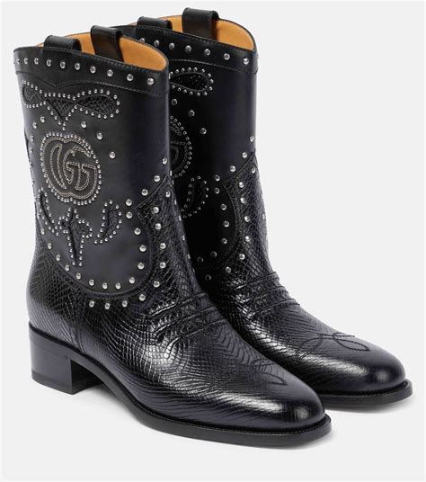 gucci marland leather boots|Gucci cowboy boots.